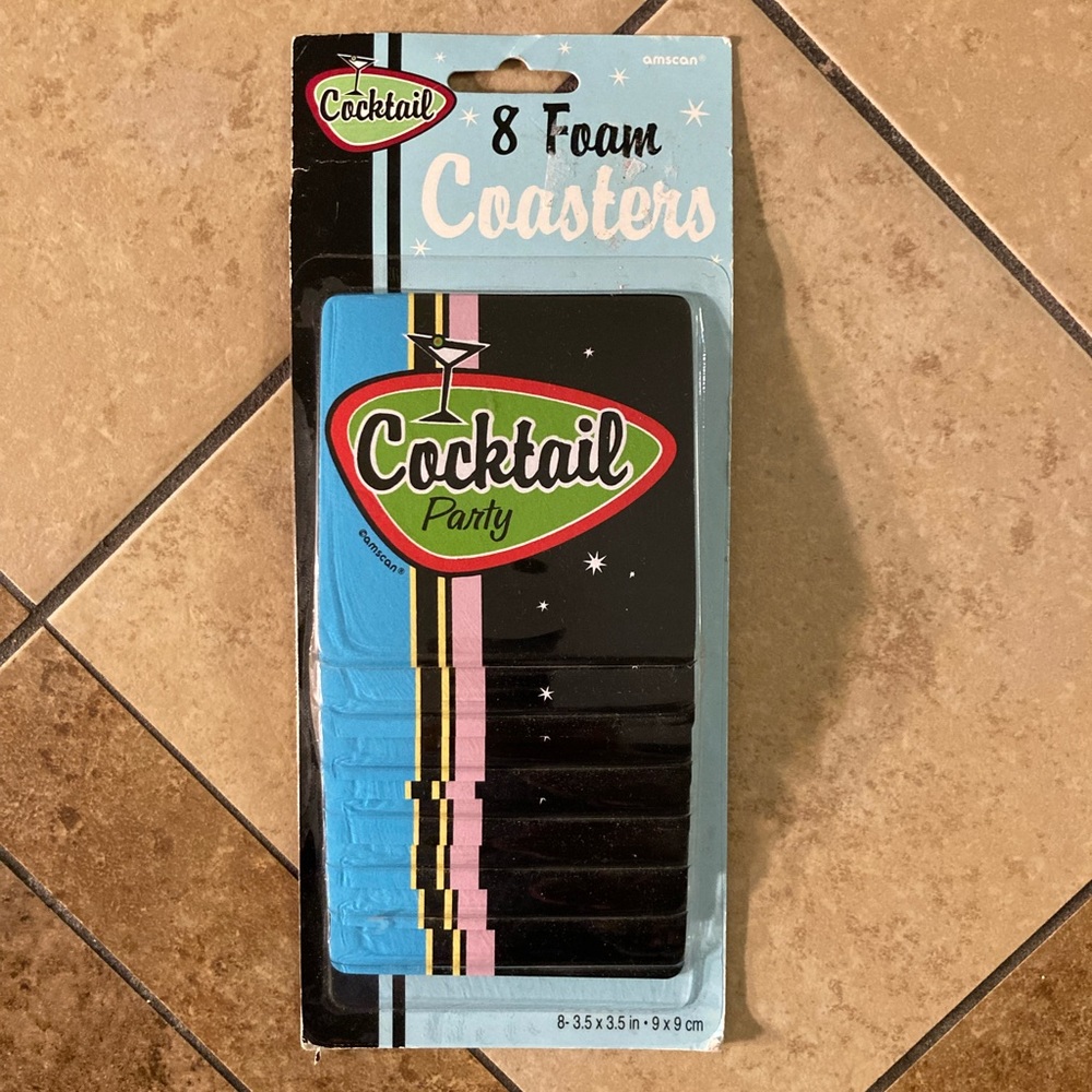 Retro Cocktail Party Coasters